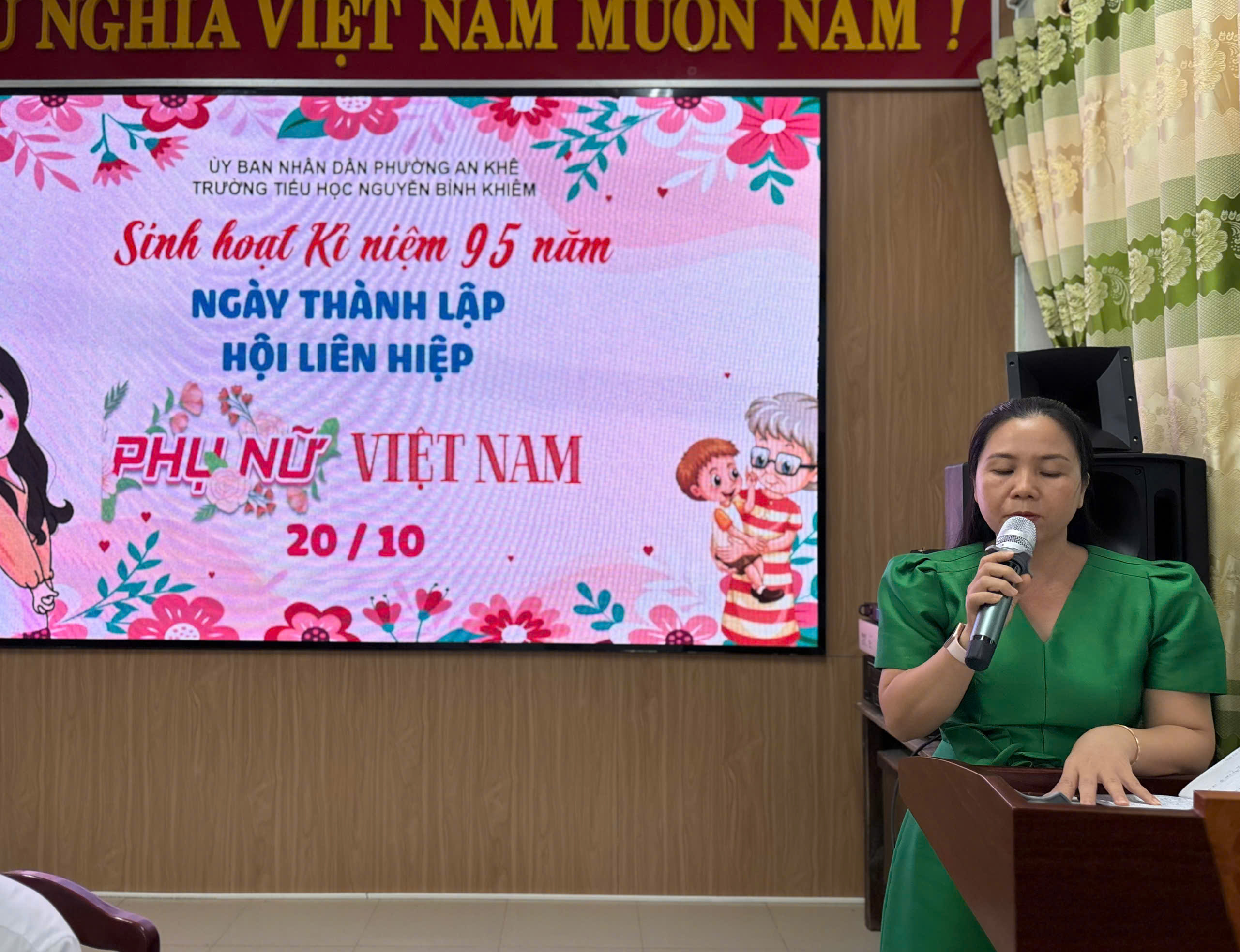 TRƯỜNG TH NGUYỄN BỈNH KHIÊM SÔI NỔI CÁC HOẠT ĐỘNG KỈ NIỆM 95 NĂM NGÀY PHỤ NỮ VIỆT NAM 20/10